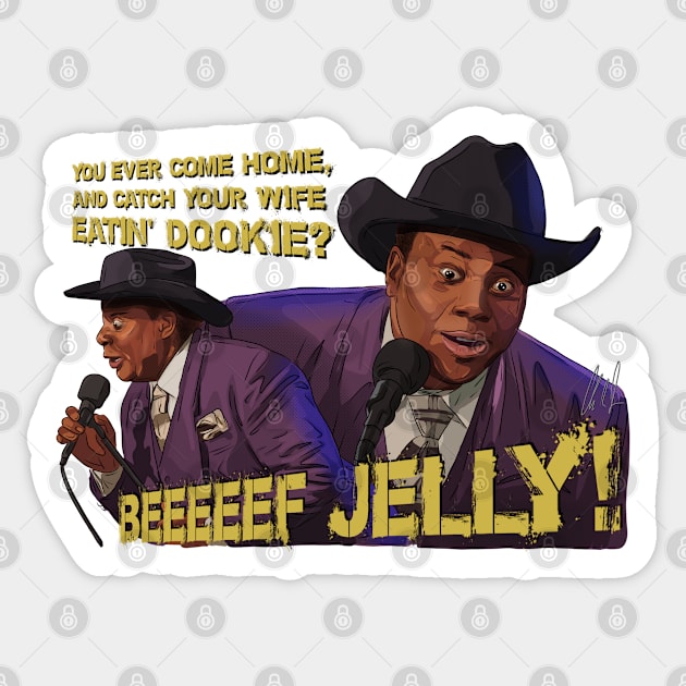 SNL: Beef Jelly! Sticker by 51Deesigns